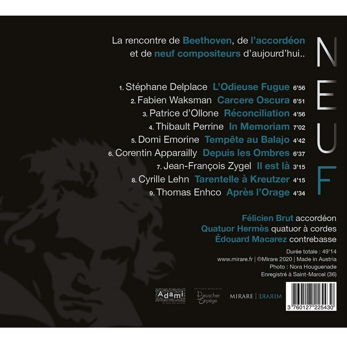 Felicien Brut 베토벤, 9인의 현대 작곡가와 아코디언 (Neuf) 