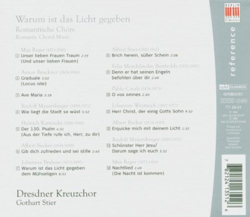 Dresdner Kreuzchor 아름다운 코랄 음악 (Romantic Choral Music) 