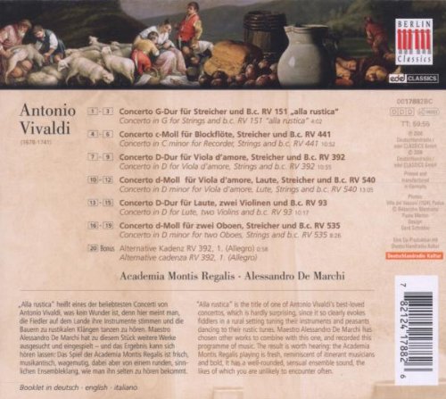 Academia Montis Regalis 비발디: 콘체르토 (Vivaldi : Concerto Rustico) 