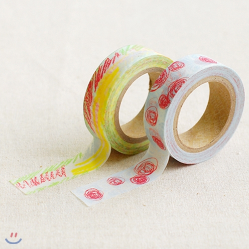 [하이모리] 이투/ Masking Tape - 26 CHILDLIKE [마스킹테이프/데코테이프/리폼테이프/포인트/데코레이션/꾸미기/다이어리]