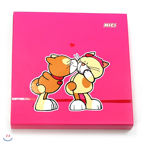 NICI 러브캣 노트북-핑크