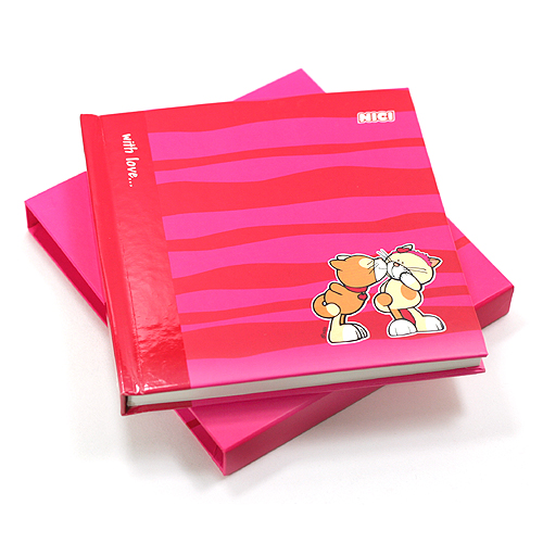 NICI 러브캣 노트북-핑크
