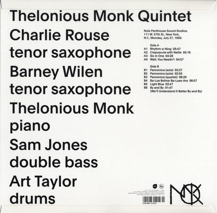 위험한 관계 영화음악 (Les Liaisons Dangereuses OST by Thelonious Monk) [LP] 