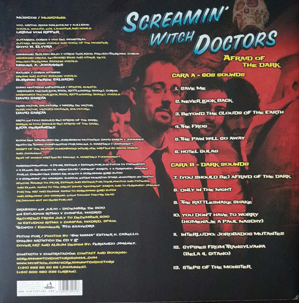 Screamin' Witch Doctors (스크리민 위치 닥터스) - Afraid Of The Dark [LP] 