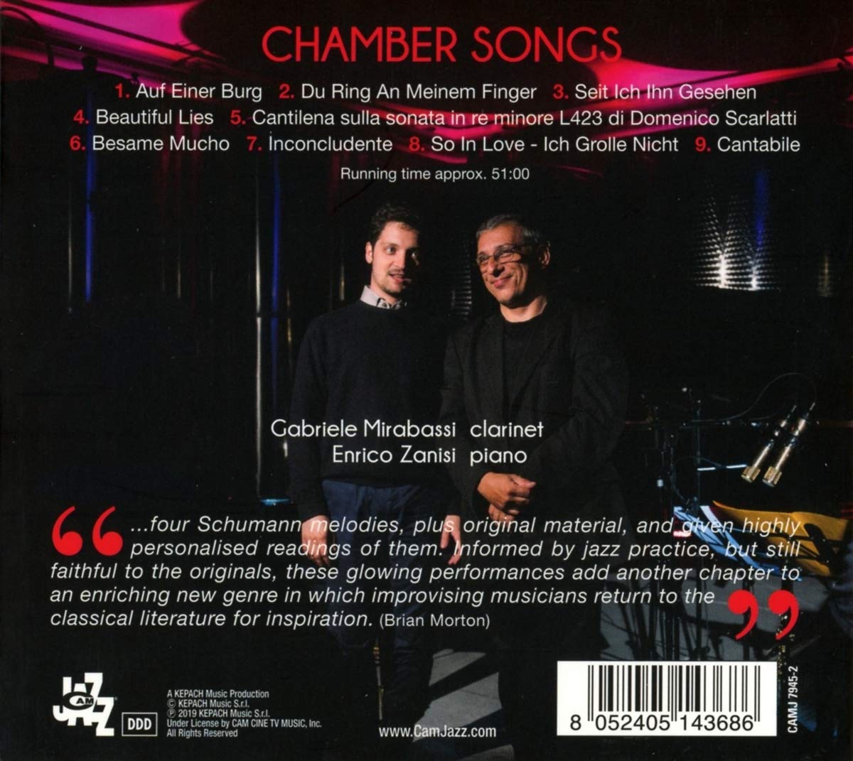 Gabriele Mirabassi & Enrico Zanisi (가브리엘 미라바시 & 엔리코 자니시) - Chamber Songs : Live at Tonutti Winery