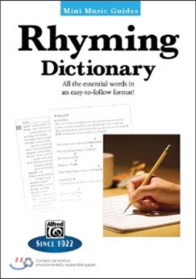 Mini Music Guides -- Rhyming Dictionary: All the Essential Words in an Easy-To-Follow Format!