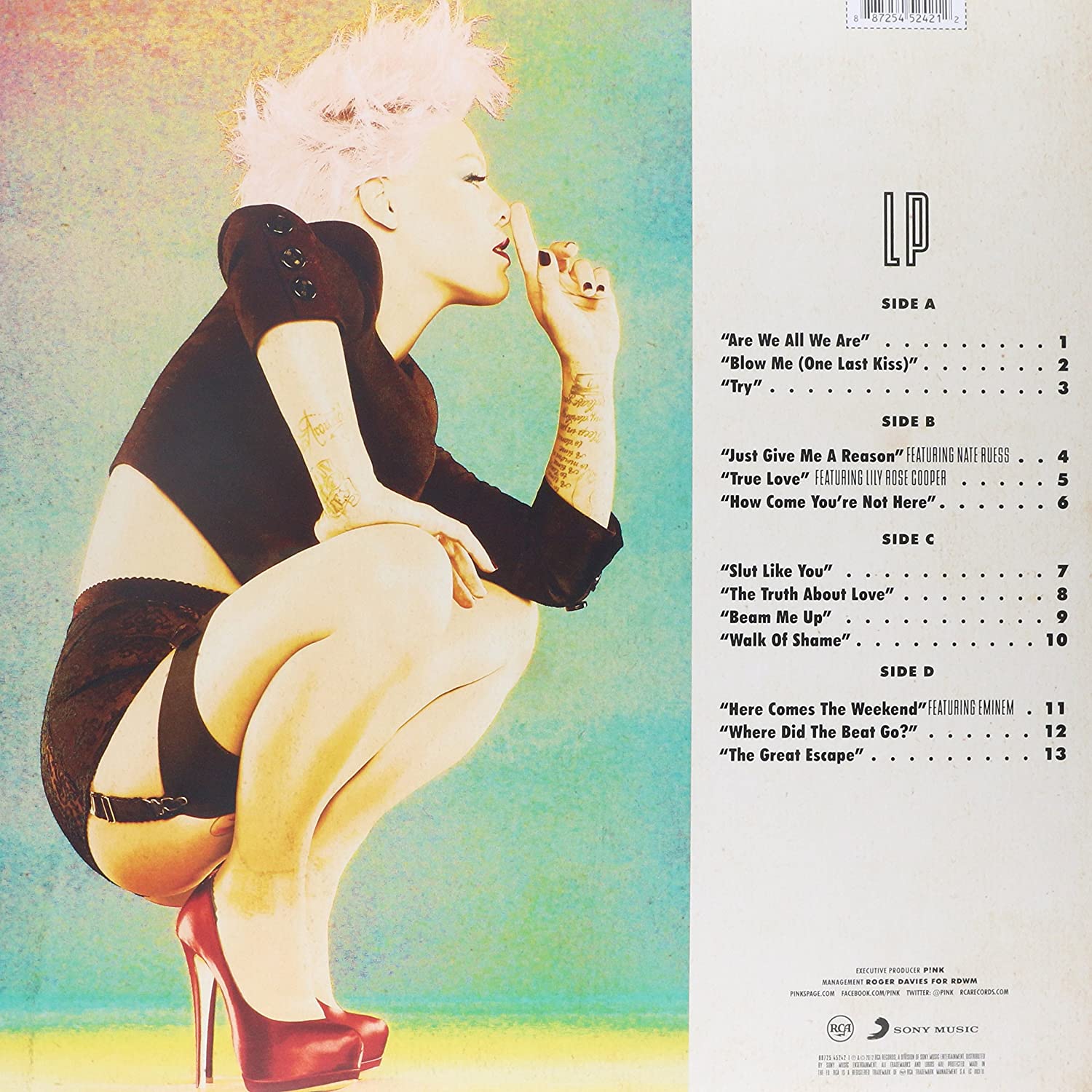 P!nk (Pink 핑크) - The Truth About Love [2LP] 
