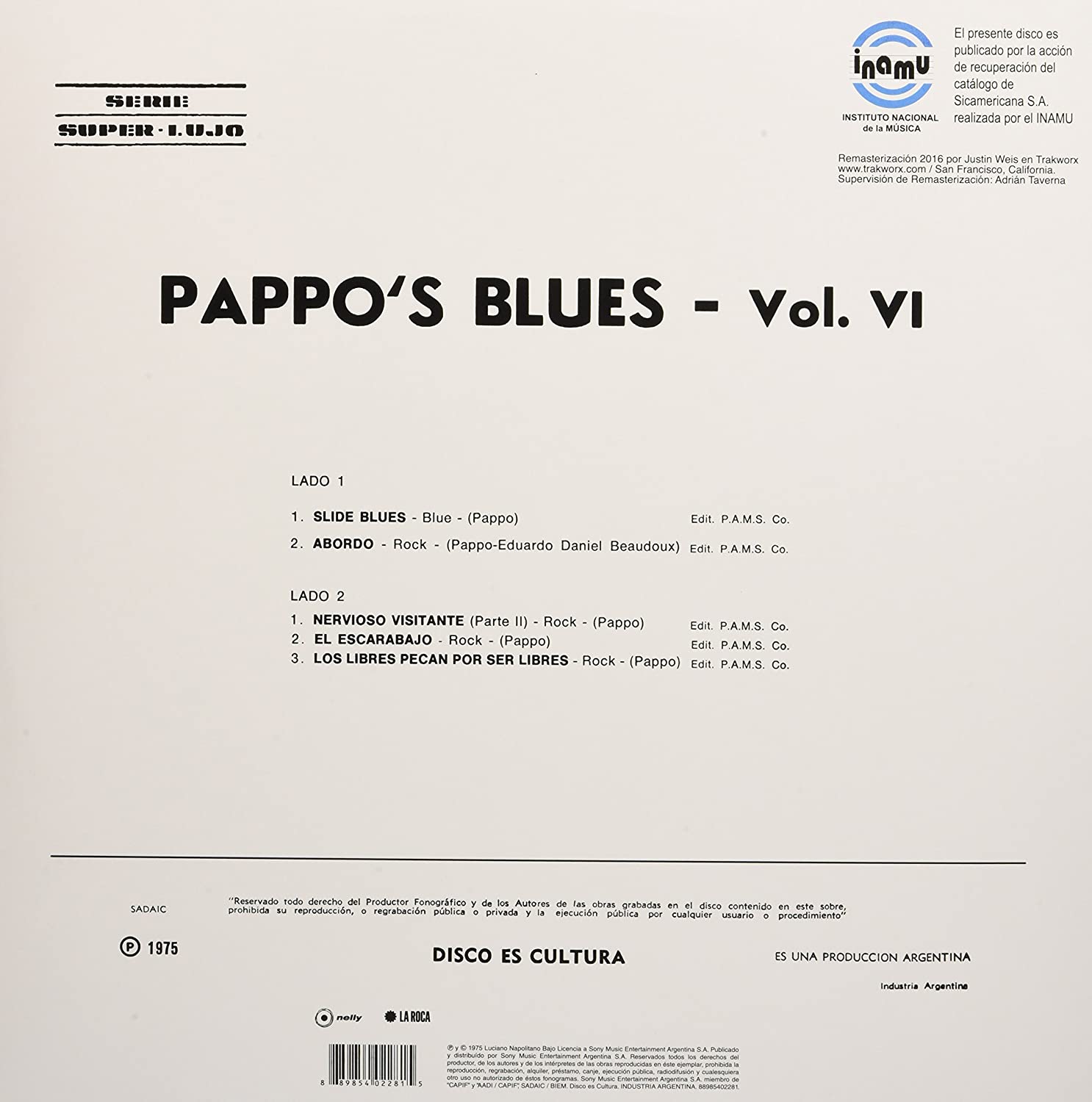 Pappo's Blues (파포스 블루스) - Volumen VI [LP] 