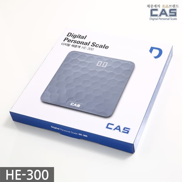 카스(CAS) 파스텔 실리콘 디지털 체중계 HE-300