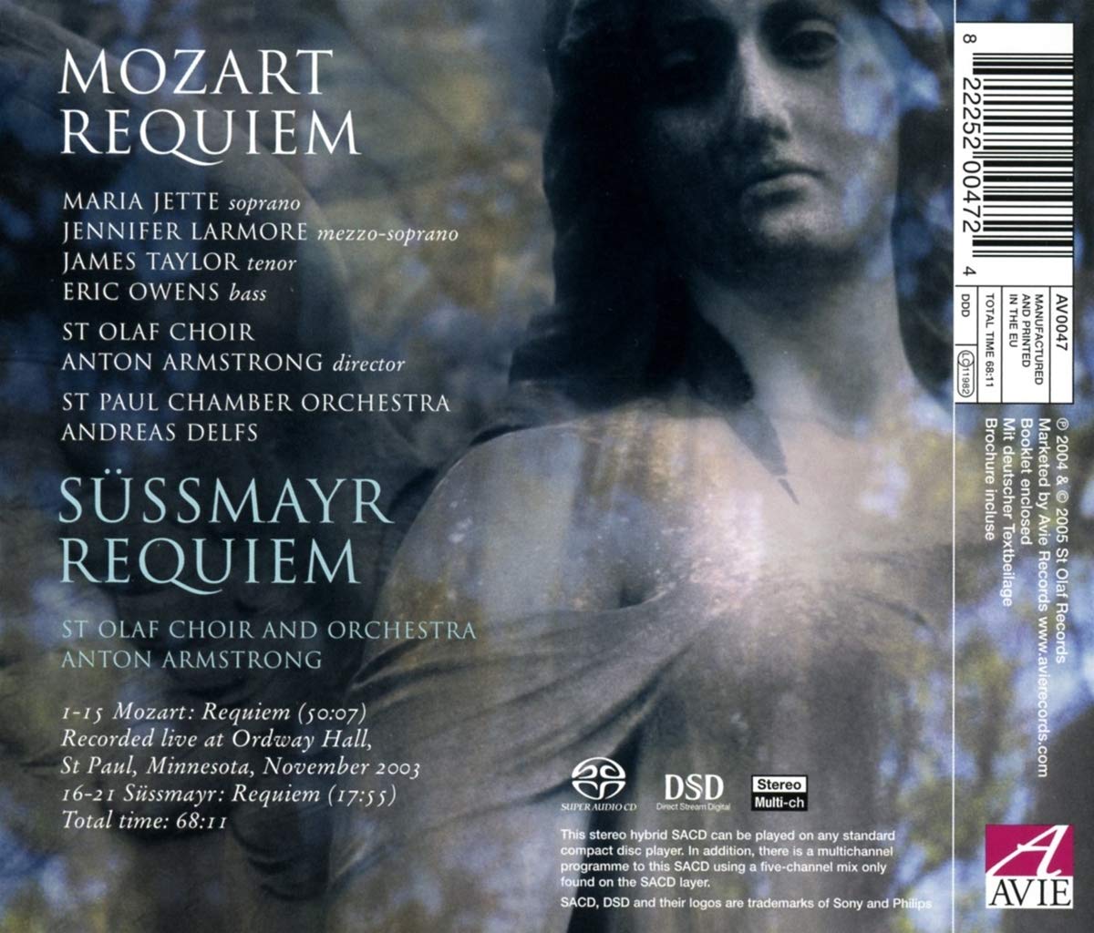 Andreas Delfs 모차르트 / 쥐스마이어: 레퀴엠 (Mozart  / Sussmayr : Requiem) 