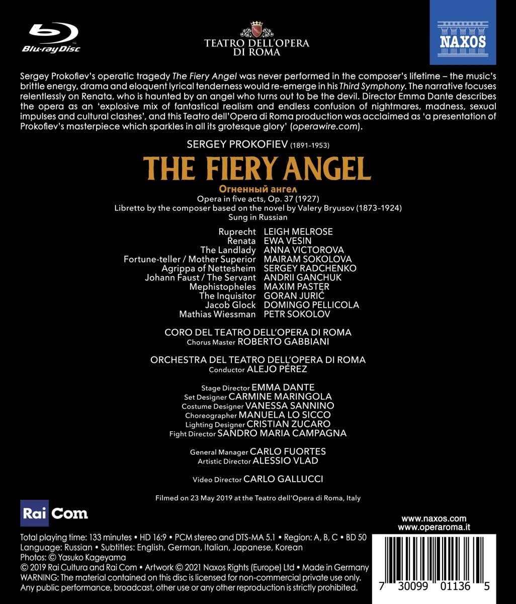 Alejo Perez 프로코피예프: 오페라 '불의 천사' (Prokofiev: The Fiery Angel) 