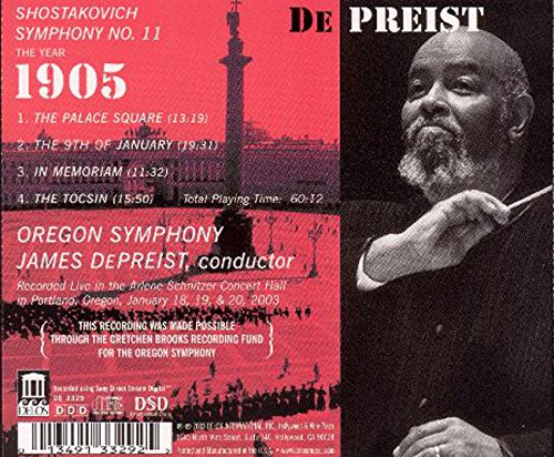 James Depreist 쇼스타코비치: 교향곡 11번 (Shostakovich : Symphony No.11, Op.103) 