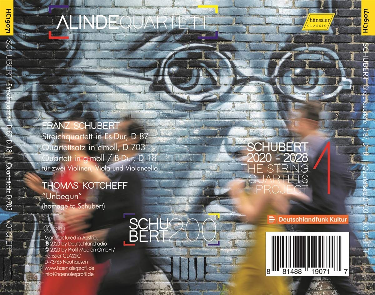 Alinde Quartett 슈베르트: 현악 4중주 1집 (Schubert: String Quartets D87, D18, D703) 