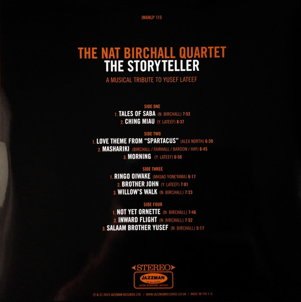 The Nat Birchall Quartet (냇 버찰 쿼텟) - The Storyteller - A Musical Tribute To Yusef Lateef [2LP] 