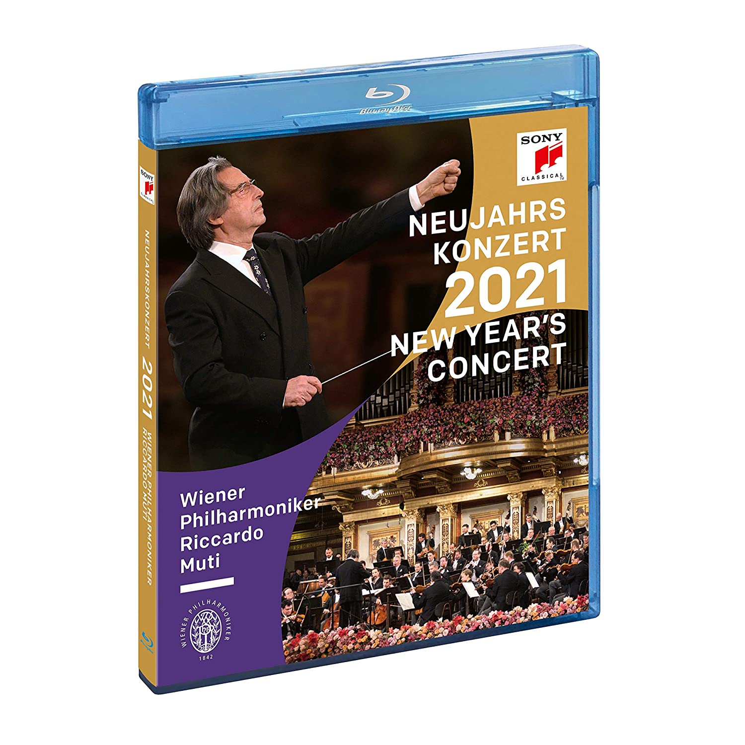 Riccardo Muti 2021 빈 신년음악회 - 리카르도 무티, 빈필 (New Year's Concert 2021) [Blu-ray] 
