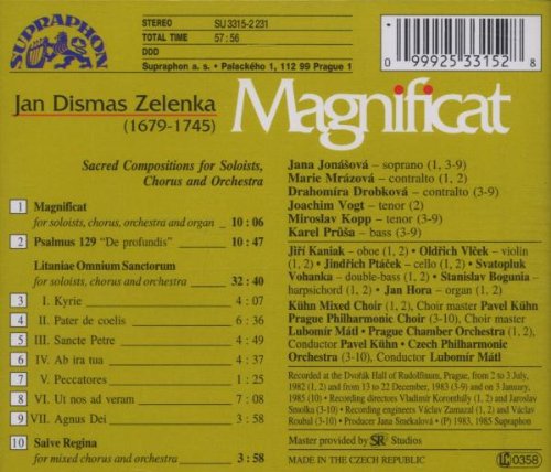 Lubomir Matl 젤렌카: 마니피카트 (Zelenka : Magnificat) 