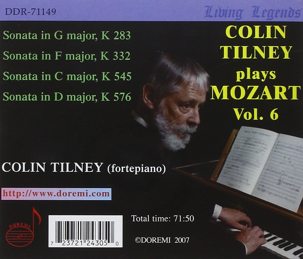 콜린 틸니가 연주하는 모차르트 6집 (Colin Tilney Plays Mozart Vol. 6) 