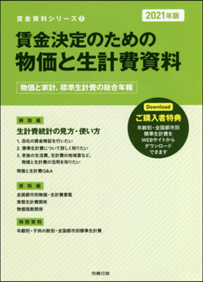 ’21 賃金決定のための物價と生計費資料