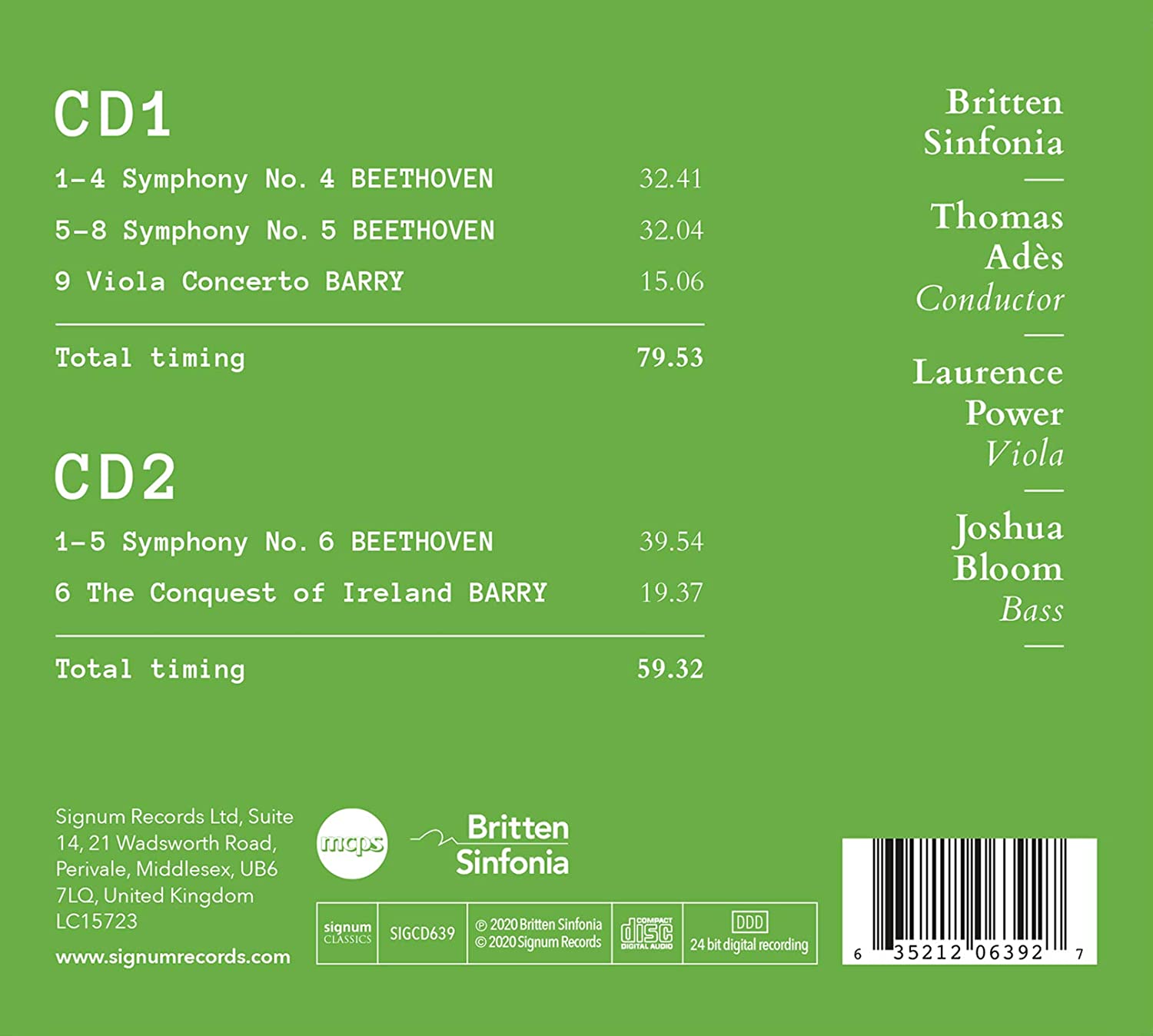 Thomas Ades 베토벤: 교향곡 4-6번 (Beethoven: Symphonies Nos. 4-6) 