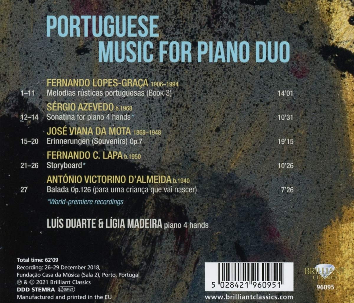 Luis Duarte 피아노 2중주로 연주한 포르투갈 음악 (Portuguese Music for Piano Duo) 