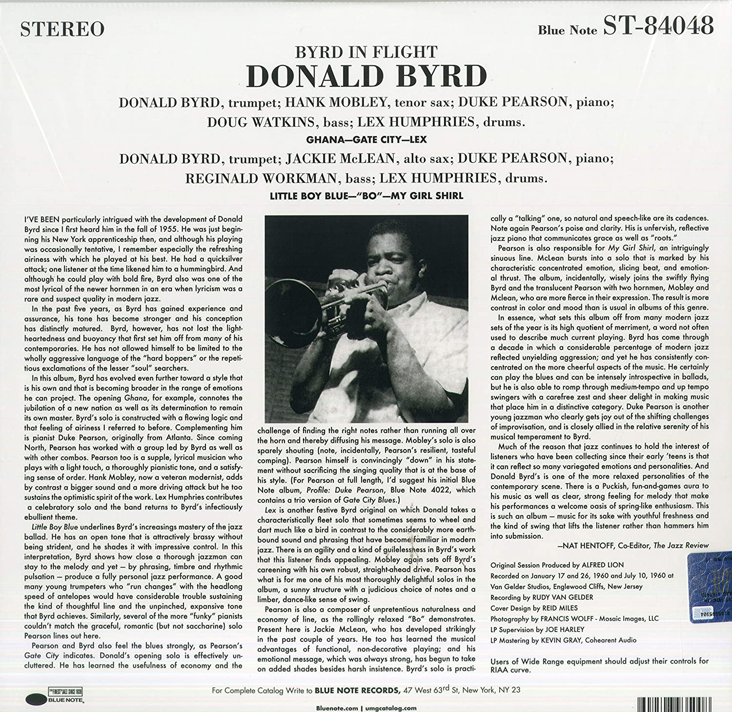 Donald Byrd (도날드 버드) - Byrd In Flight [LP] 