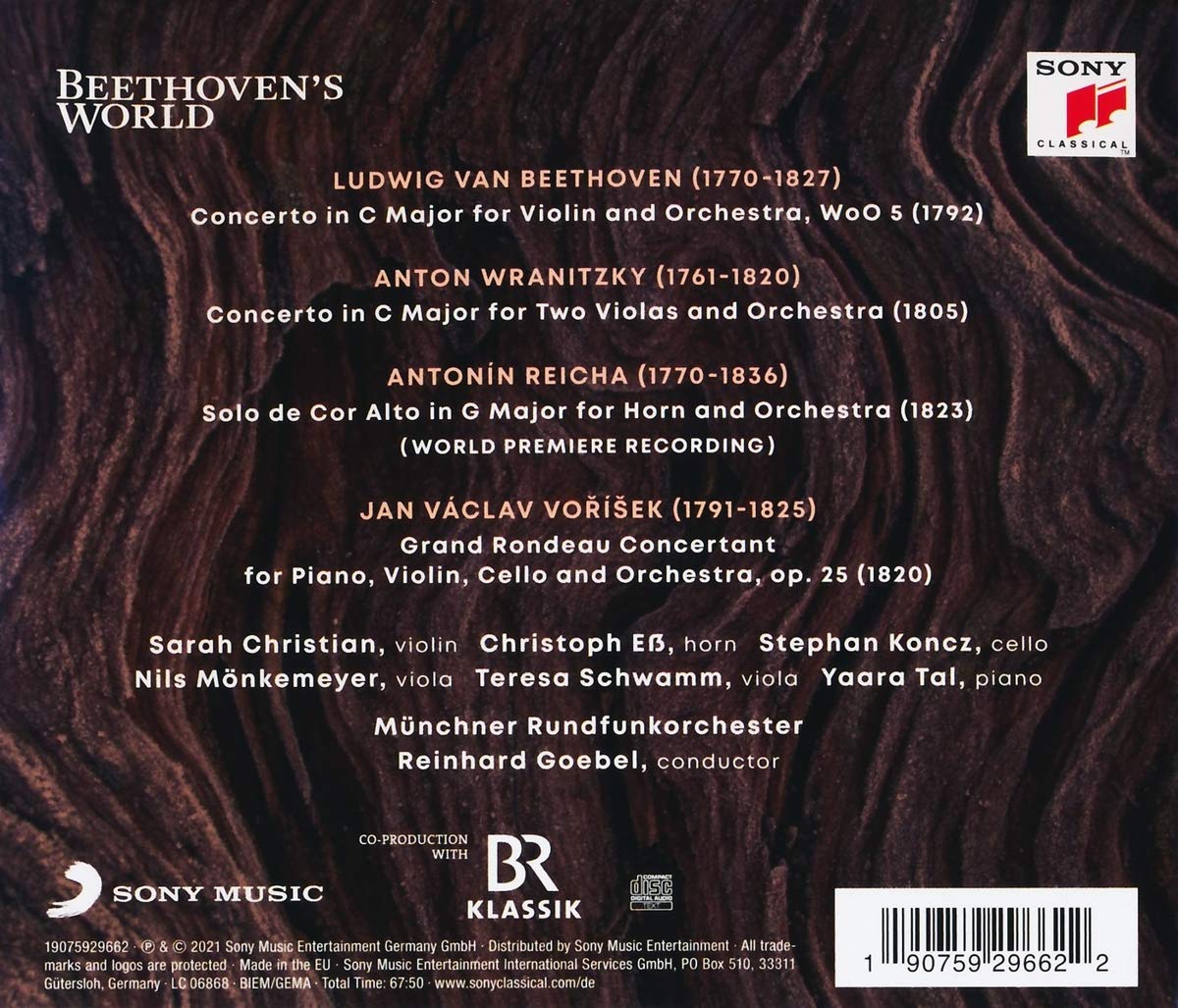 Reinhard Goebel 베토벤 / 브라니츠키 / 레이하 / 보리체크: 협주곡집 (Beethoven's World Vol. 5) 