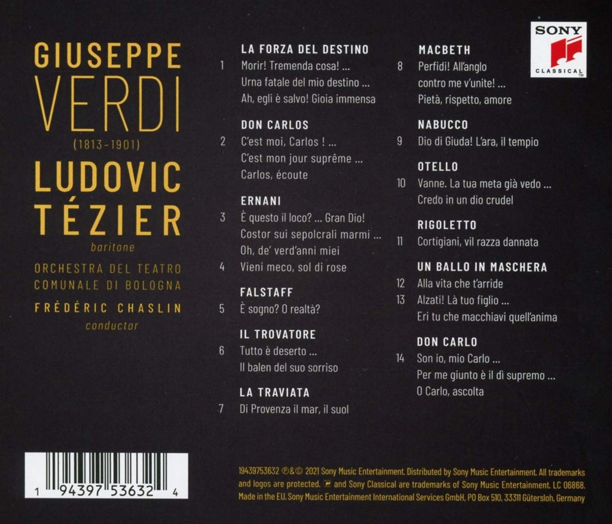 Ludovic Tezier 베르디: 오페라 아리아집 (Verdi: Opera Arias) 