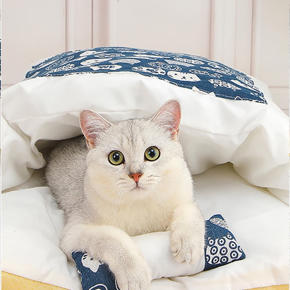 캣배딩 고양이 베개+이불(44x29cm) 반려동물 쿠션