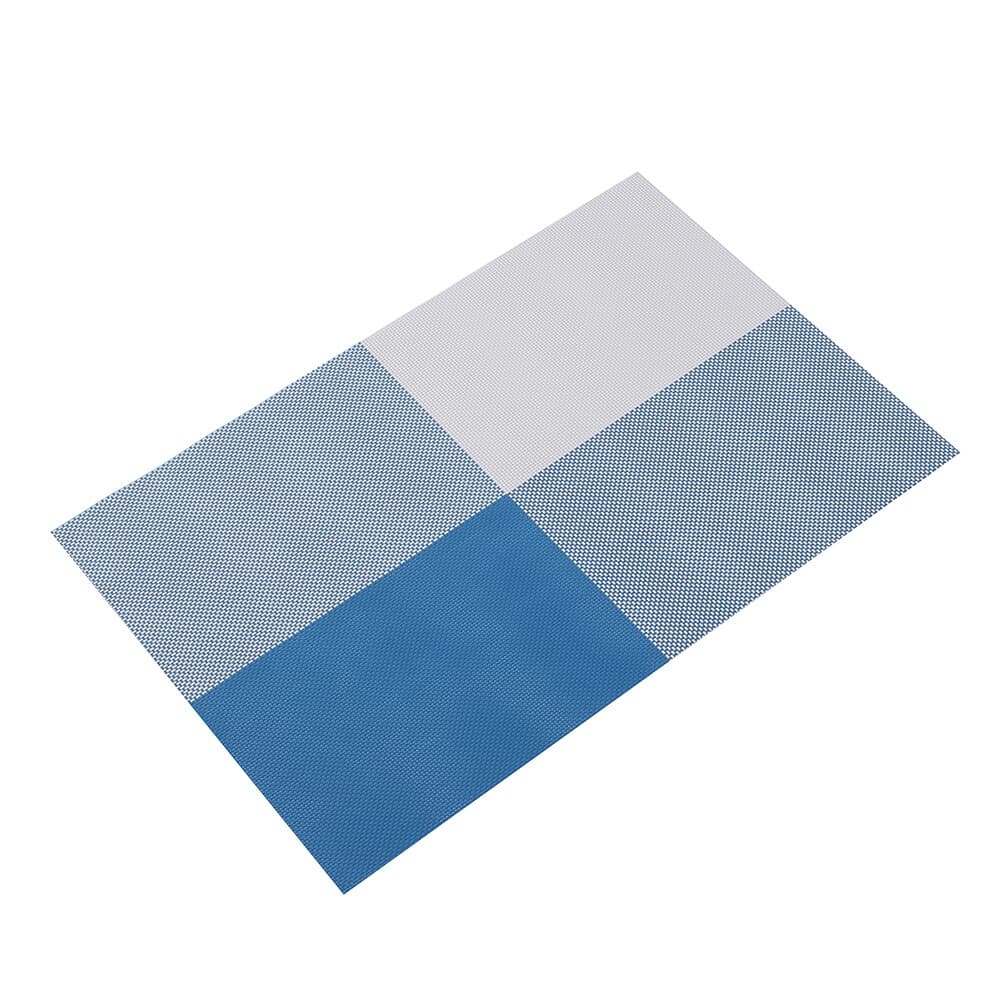 모노테이블 양면 식탁매트 사각 플레이팅(블루)