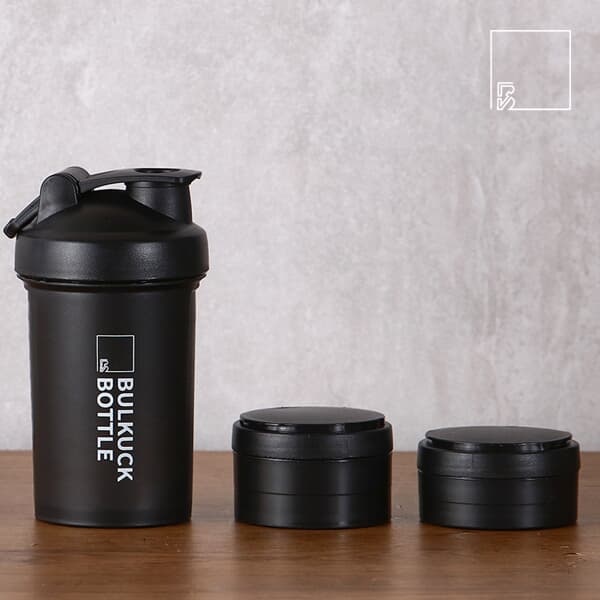 BULKUCK 쉐이커 보틀 550ml 2종세트 (블랙)