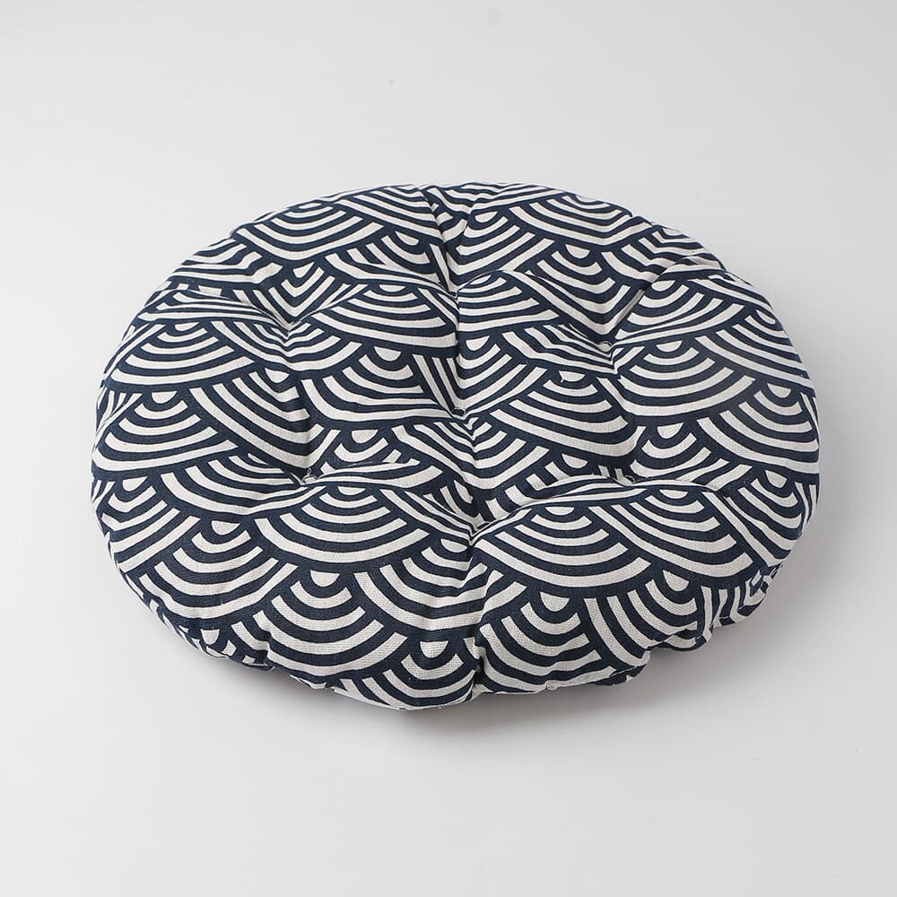 쿠지 부채꼴 원형방석 푹신 쿠션 의자 스툴방석