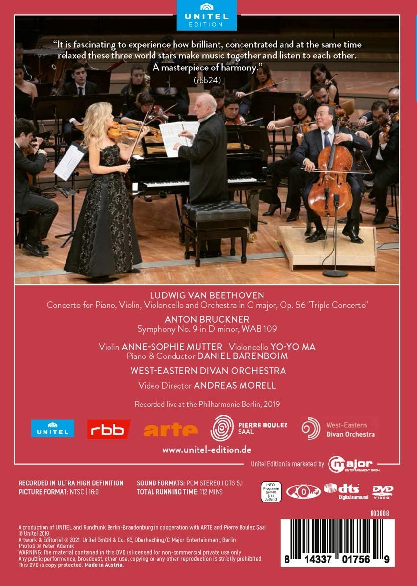 Anne-Sophie Mutter / Yo-Yo Ma 베토벤: 삼중 협주곡 / 브루크너: 교향곡 9번 