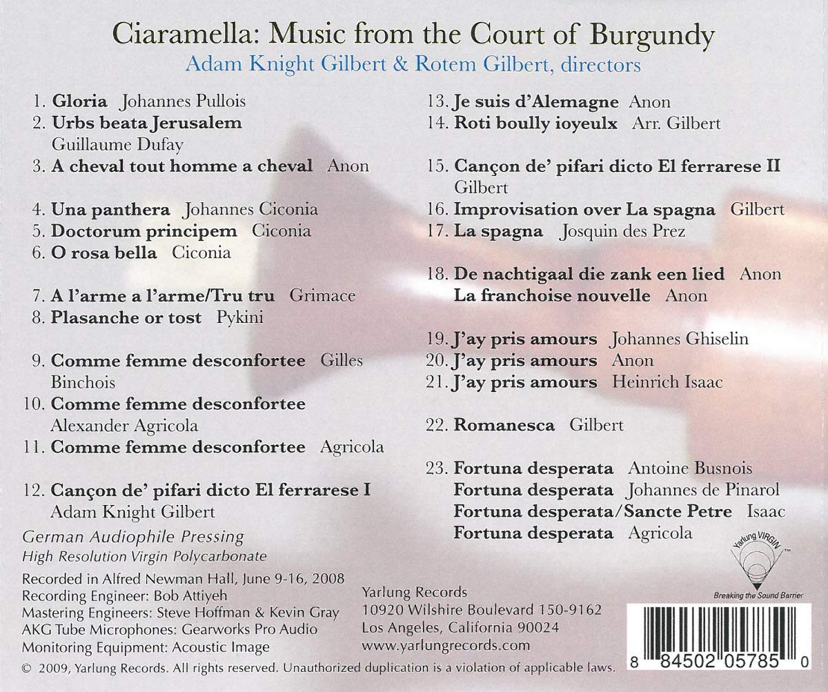 Ciaramella Ensemble (씨아라멜라 앙상블) - Music From The Court Of Burgundy 