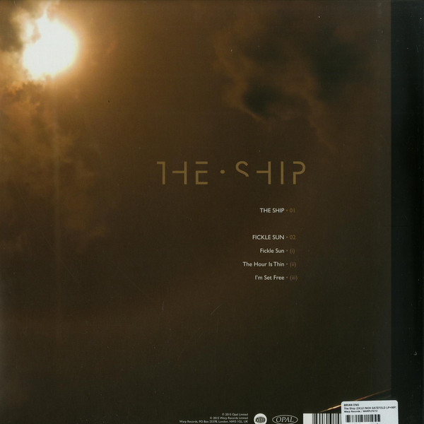 Brian Eno (브라이언 이노) - The Ship [2LP] 