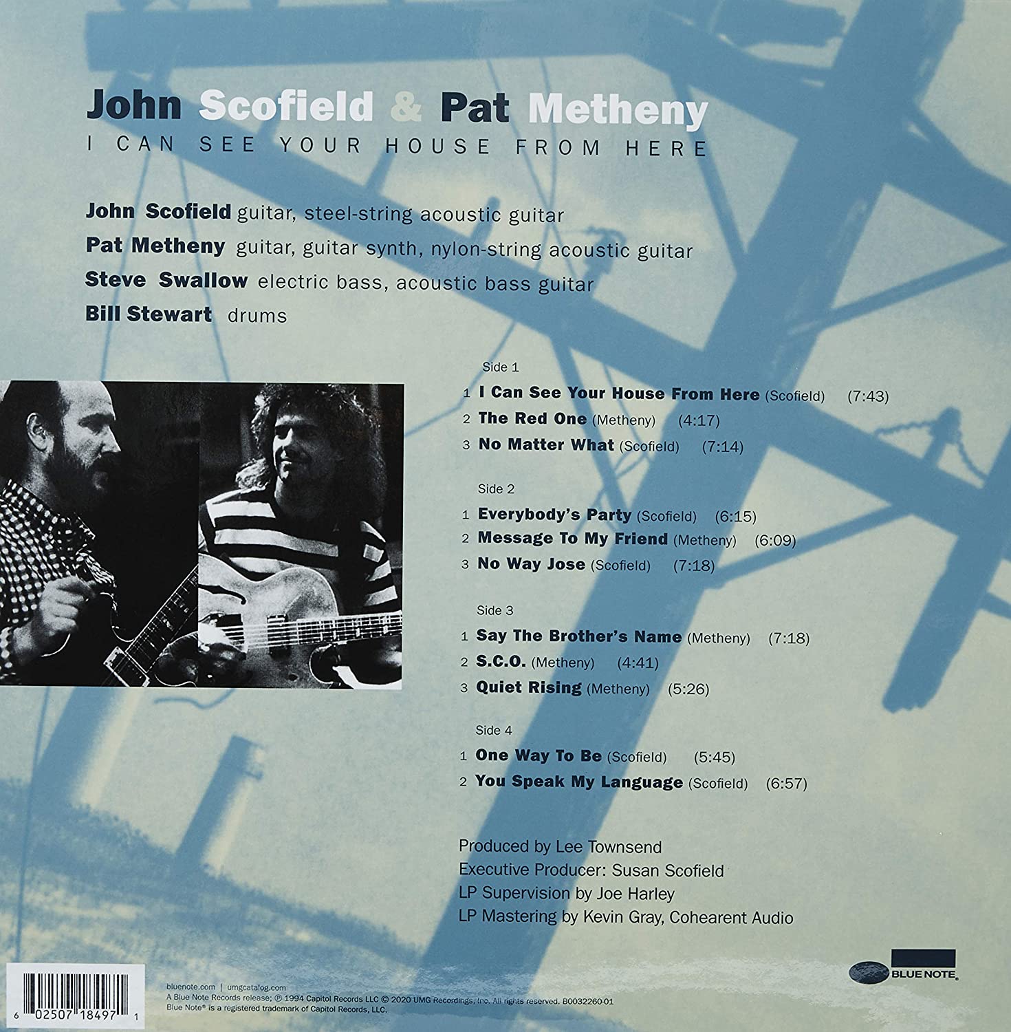 John Scofield / Pat Metheny (존 스코필드 / 팻 메스니) - I Can See Your House From Here [2LP] 
