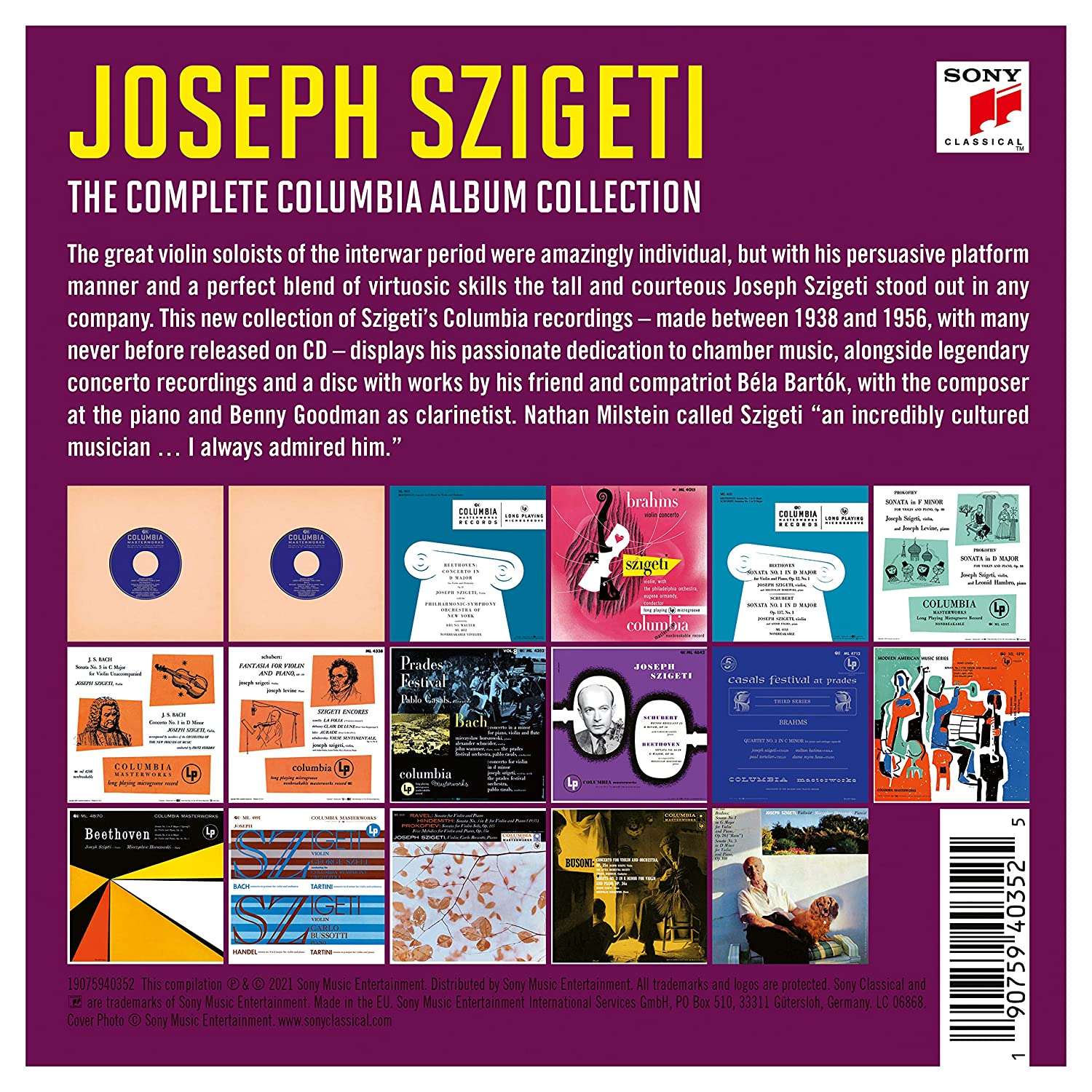 요제프 시게티 컬럼비아 녹음 전집 (Joseph Szigeti - The Complete Columbia Album Collection)
