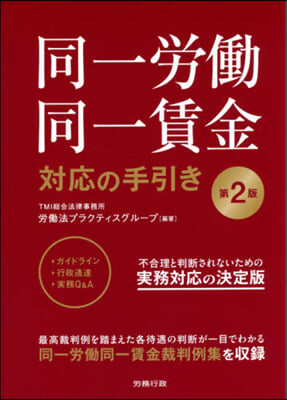 同一勞動 同一賃金 對應の手引き (第2版) | 동일노동 동일임금 대응 안내서 (일본서적)