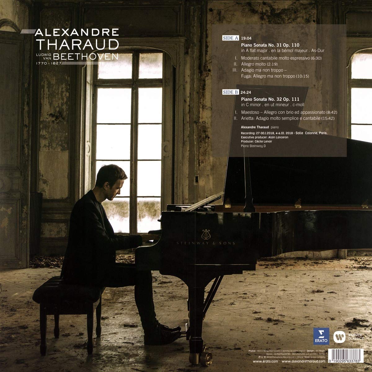 Alexandre Tharaud 베토벤: 후기 피아노 소나타 31, 32번 (Beethoven: Piano Sonatas Op. 110 & 111) - 알렉상드르 타로 [LP]