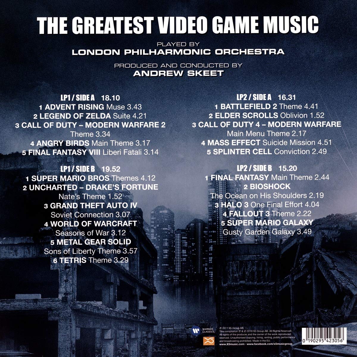 런던 필하모닉 오케스트라가 연주한 게임 음악 모음집 (The Greatest Video Game Music) [2LP]