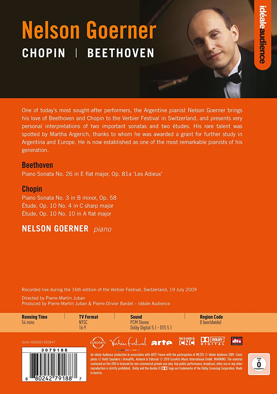 Nelson Goerner 베토벤: 피아노 소나타 26번 `고별` / 쇼팽: 피아노 소나타 3번 (Beethoven: Piano Sonata Op.81a / Chopin: PIano Sonata Op.58) - 넬슨 괴르너 