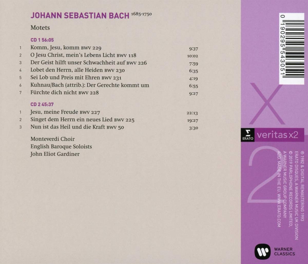 John Eliot Gardiner 바흐: 모테트 BWV 225-231, 칸타타 BWV 50, 118 (Bach: Motets, Cantatas)