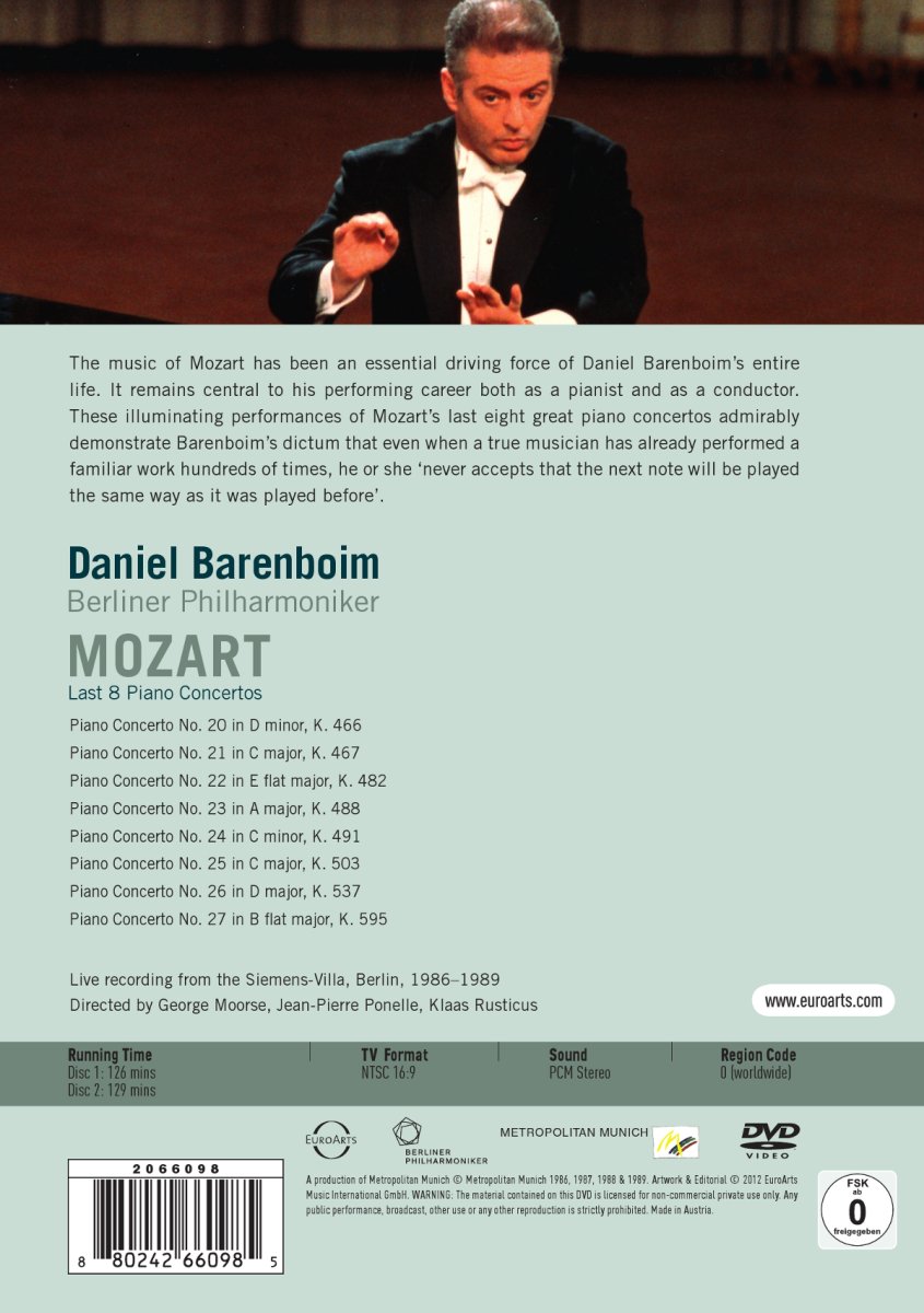 Daniel Barenboim 모차르트: 피아노 협주곡 20-27번 (Mozart: Piano Concertos) - 다니엘 바렌보임 