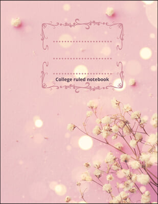 College ruled notebook (Paperback)