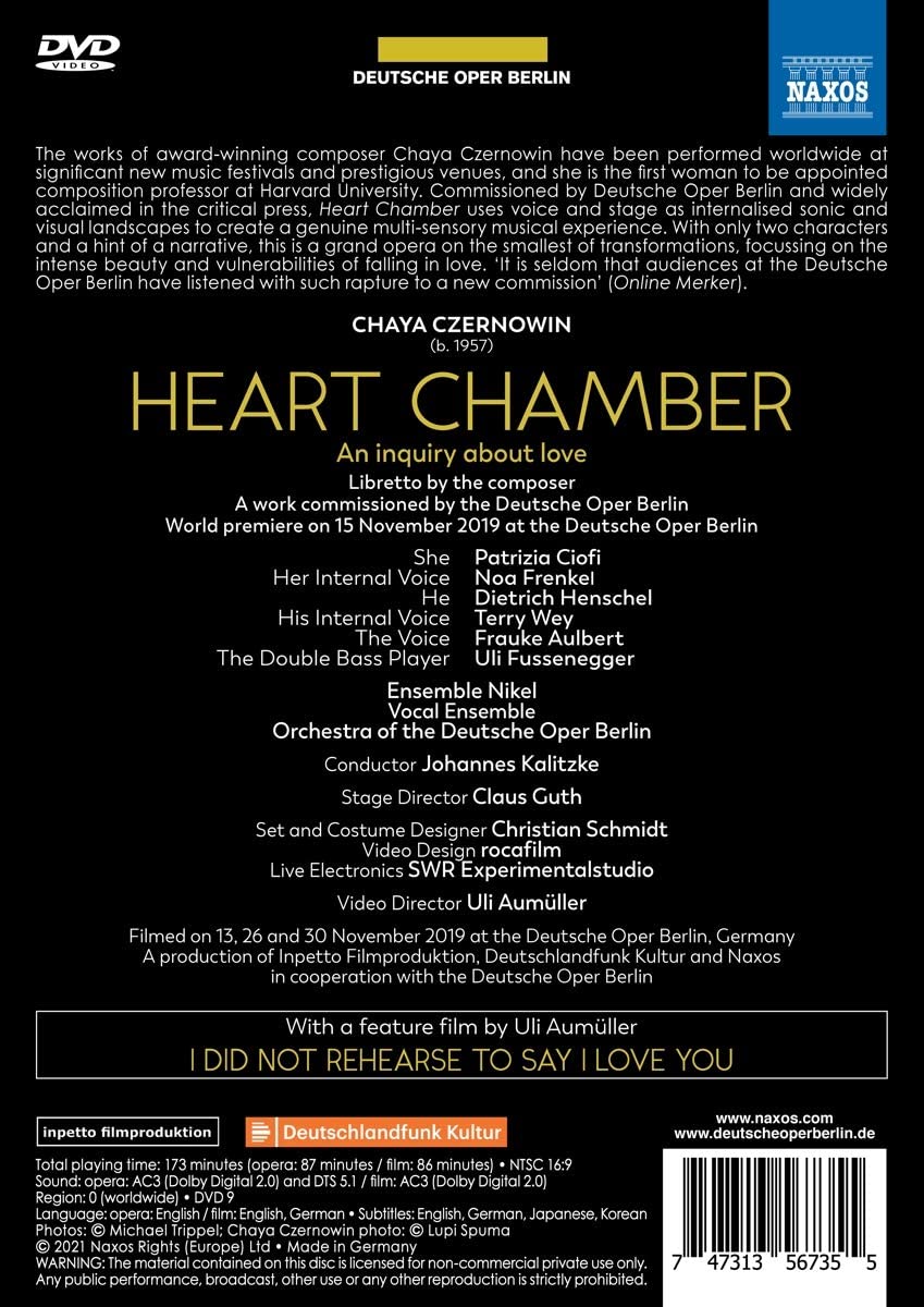 Johannes Kalitzke 체르노빈: 오페라 '마음의 방' (Chaya Czernowin: Heart Chamber) 