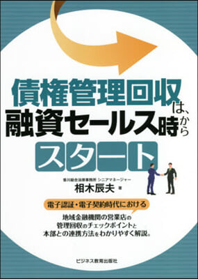 債權管理回收は,融資セ-ルス時からスタ-