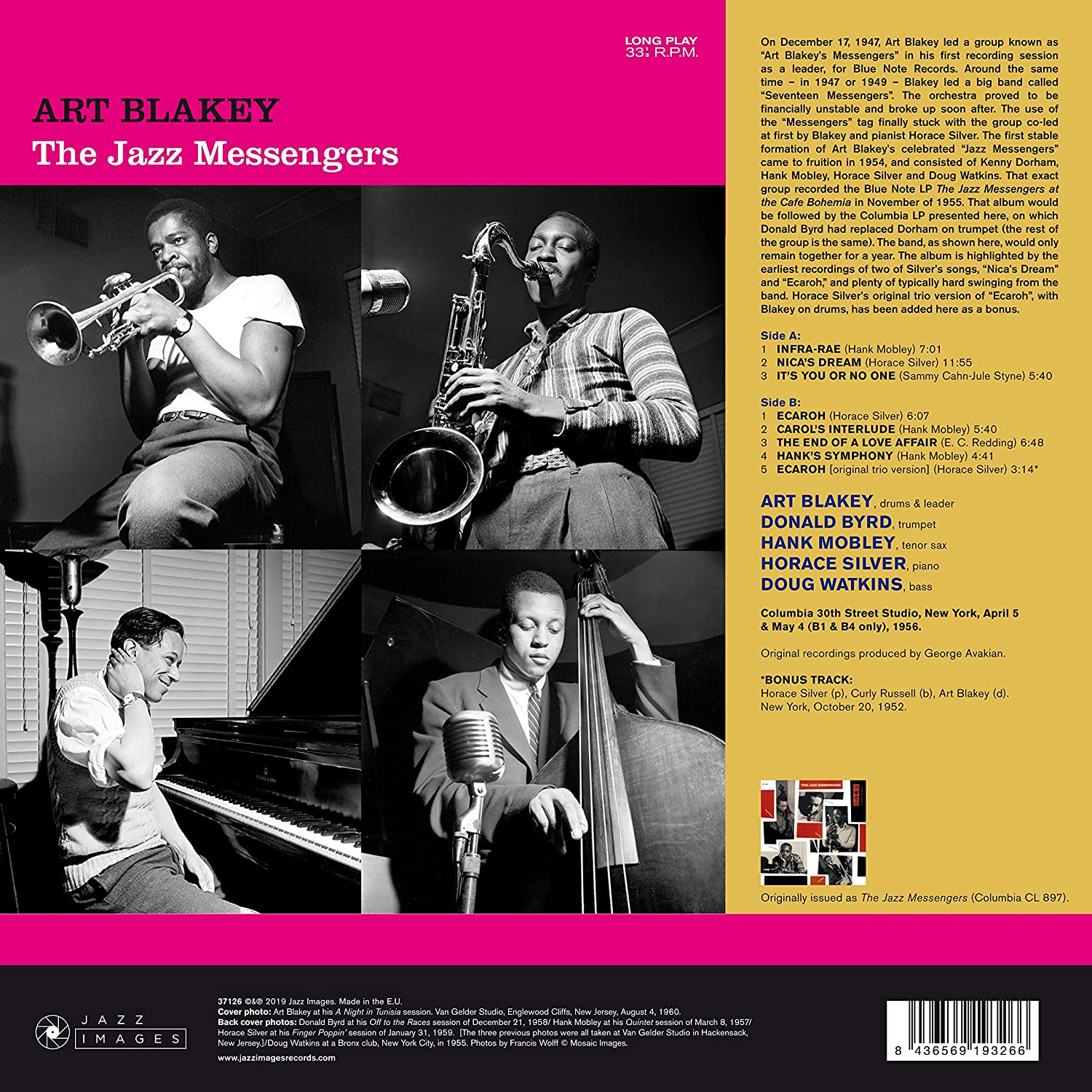 Art Blakey & The Jazz Messengers (아트 블레이키 앤 재즈 메신저스) - The Jazz Messengers [LP] 