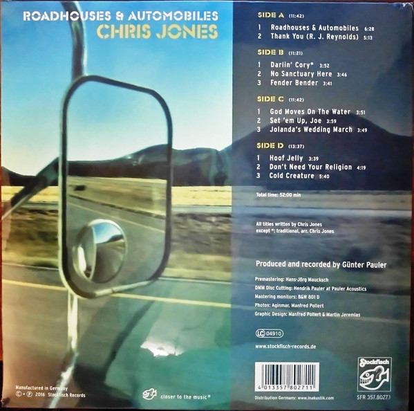 Chris Jones (크리스 존스) - Roadhouses & Automobiles [2LP]