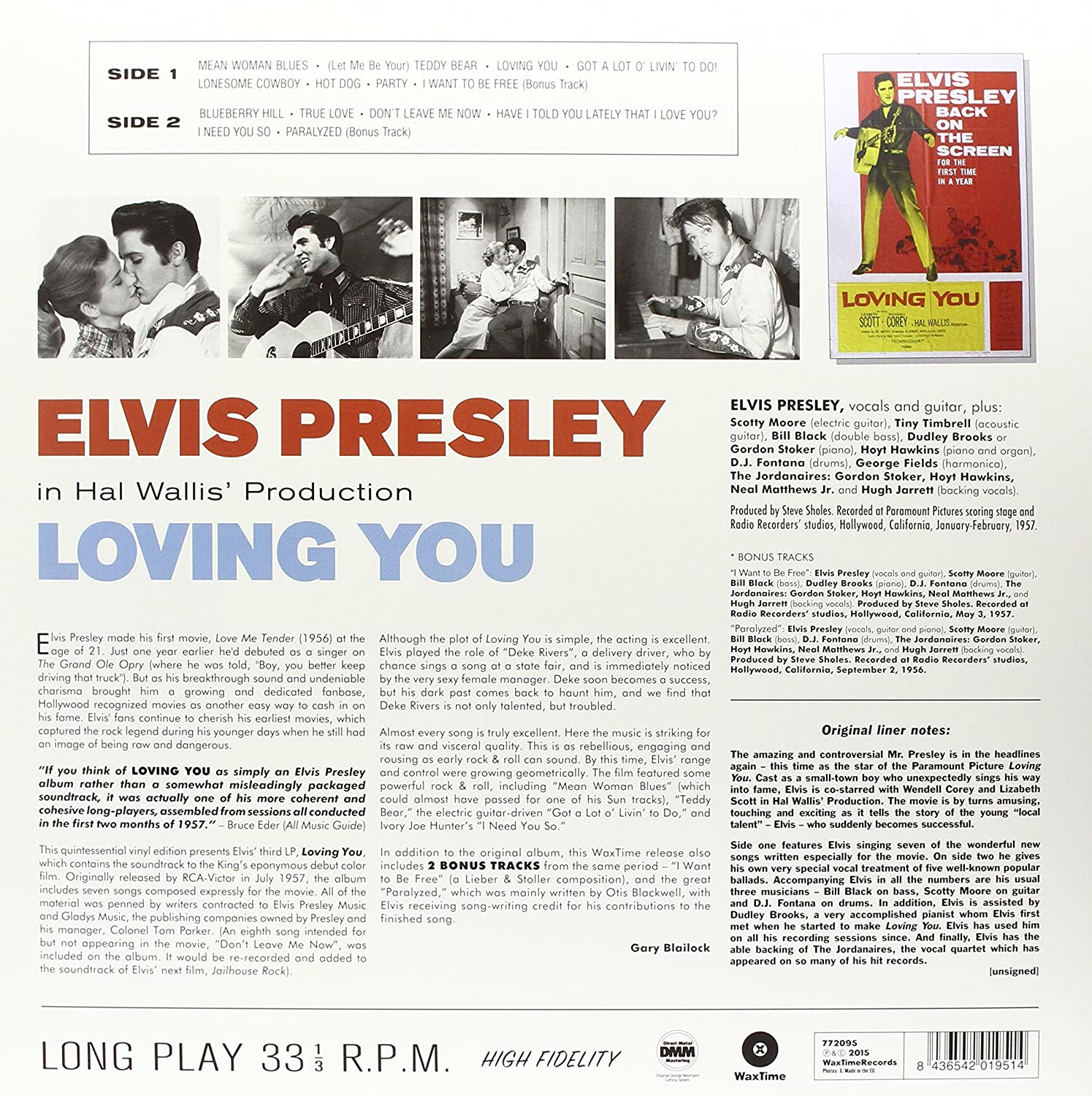 Elvis Presley (엘비스 프레슬리) - Loving You [LP] 