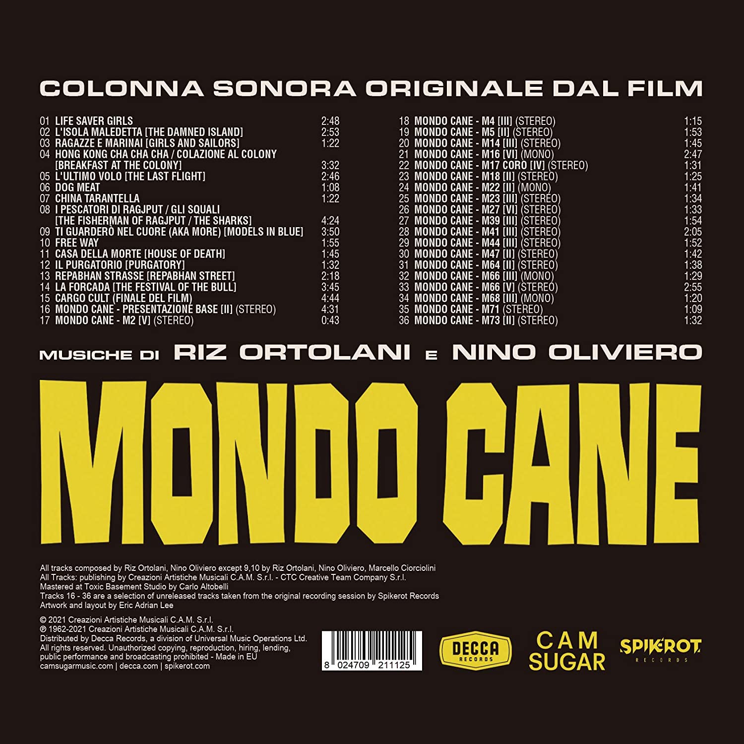 몬도 카네 다큐멘터리 영화 음악 (Mondo Cane OST by Riz Ortolani / Nino Oliviero) 