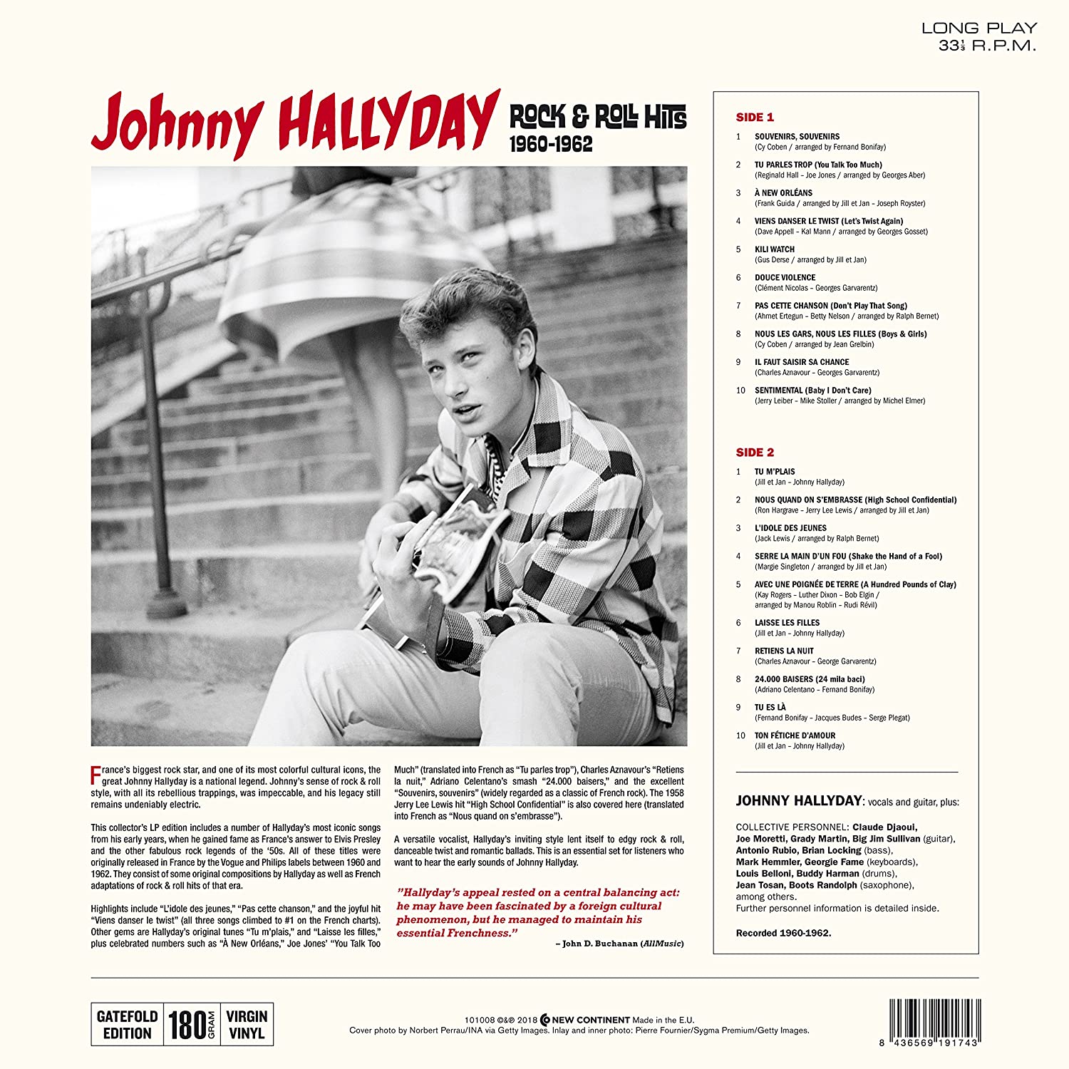 Johnny Hallyday (조니 할리데이) - Rock & Roll Hits 1960-1962 [LP] 